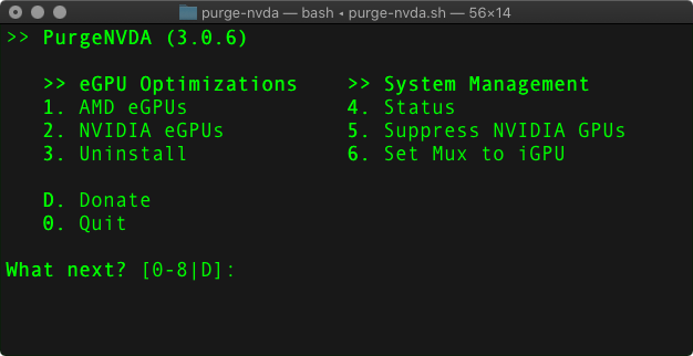 Purge Nvidia - Étape 1