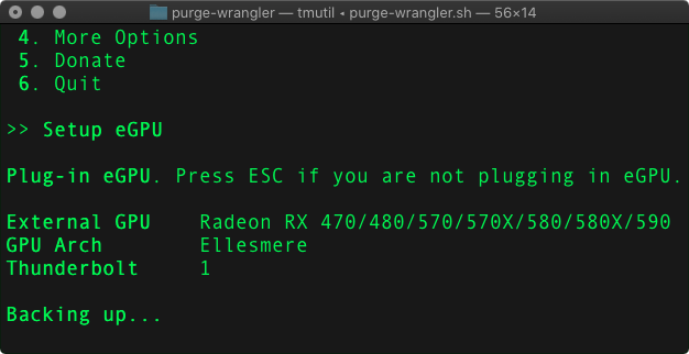 Purge Wrangler - Étape 2