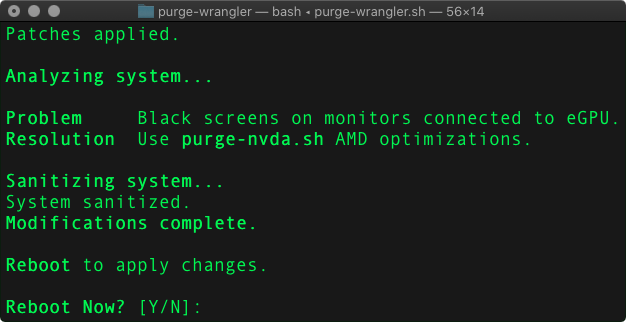 Purge Wrangler - Étape 3